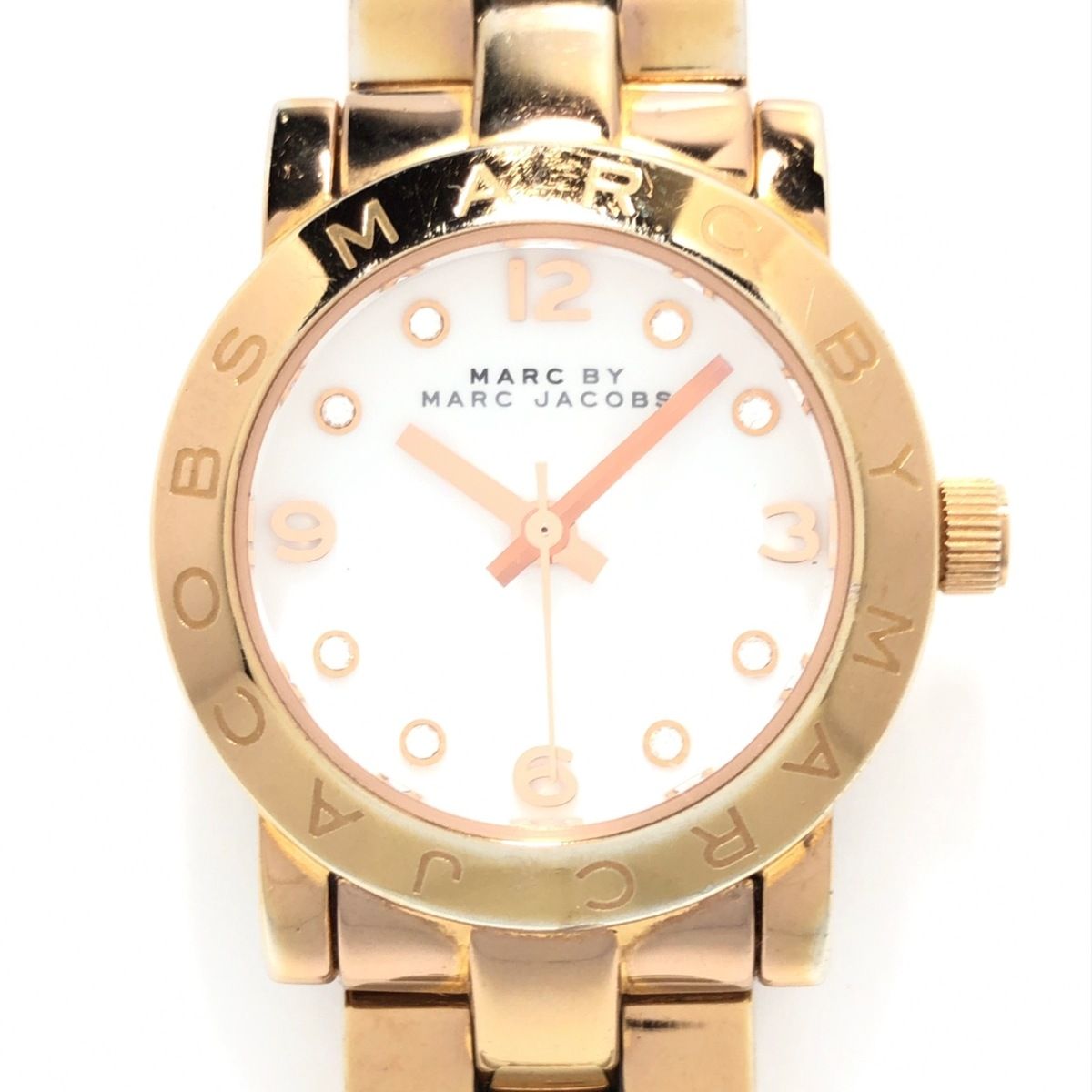 MARC BY MARC JACOBS(マークジェイコブス) 腕時計 - MBM3078 レディース ラインストーン アイボリー