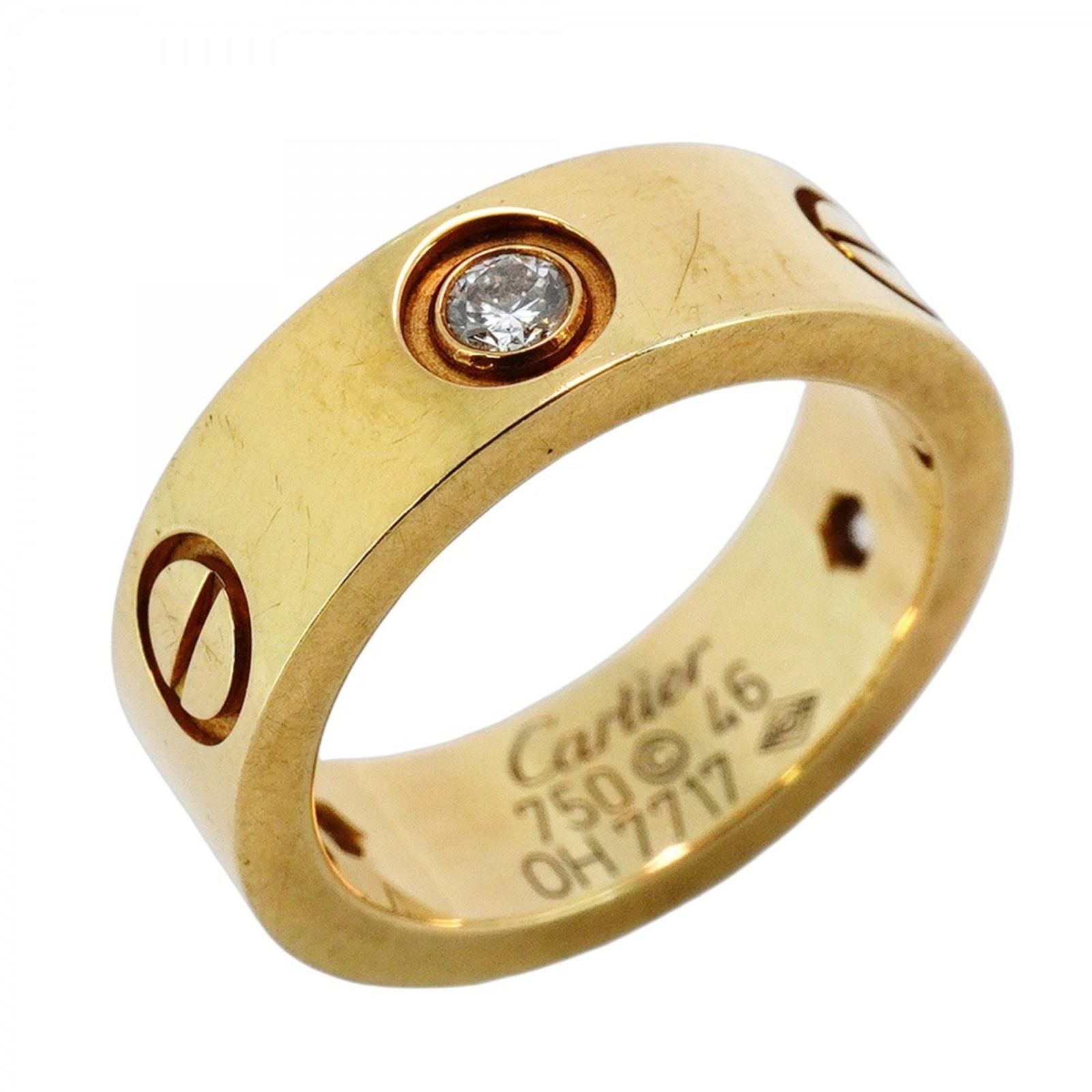 カルティエ(Cartier) カルティエ リング ラブ 3PD 18KYG