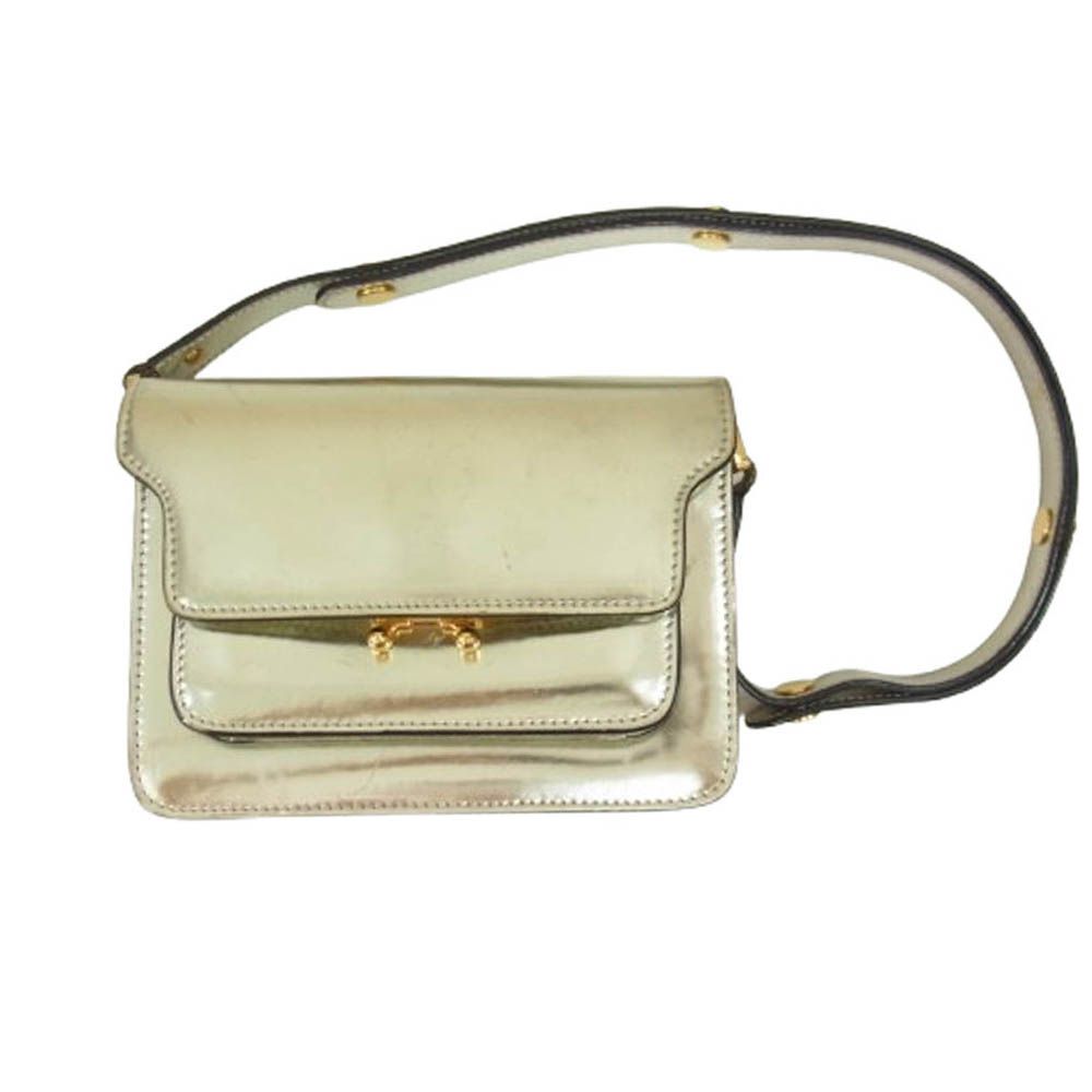 MARNI マルニ ショルダーバッグ トランク ゴールド金具 斜めがけ MARNI マルニ ショルダーバッグ トランク ゴールド金具 斜めがけ