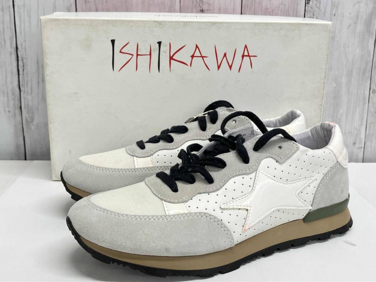 ISHIKAWA スニーカー イシカワ ローカットスニーカー BIANCO 星 スター 