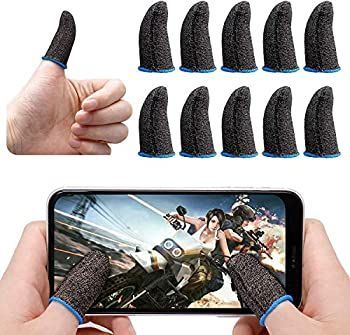 【中古】【非常に良い】指サック ゲーム指サック 荒野行動 PUBG 第五人格 League of Legends: Wild Riftスムーズに遊ぶ 手触り良く 通気性 超薄 手汗対策 全機種対応 10