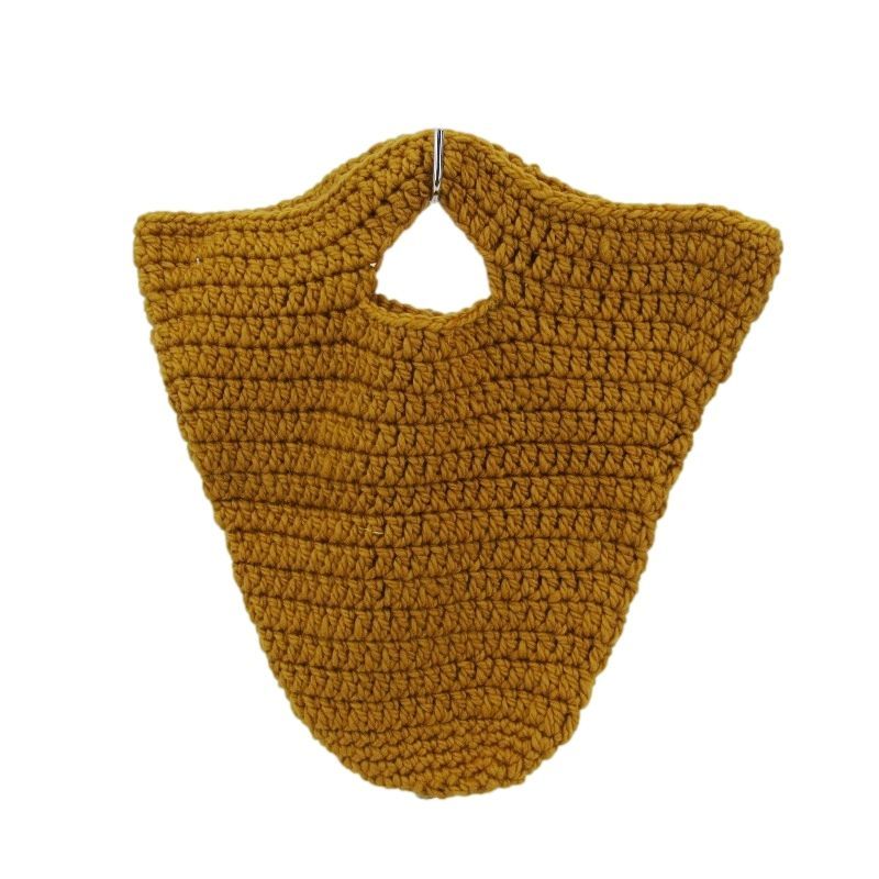 ♥ MAYDI マイディ ニットバッグ 21AW トートバッグ ウール アルゼンチン製 ハンドメイド ブラウン U 24005529