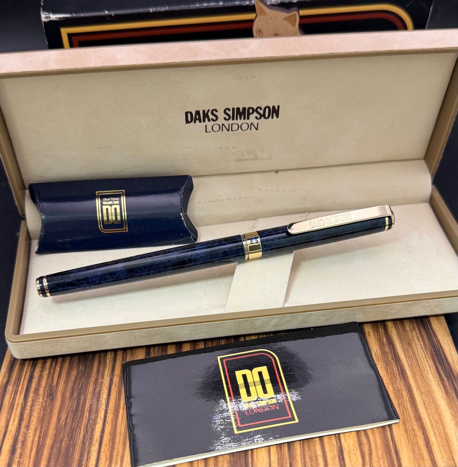 DAKS SIMPSOM 万年筆 14K SAILOR 美品 注文 猫のペン屋 DAKS SIMPSOM