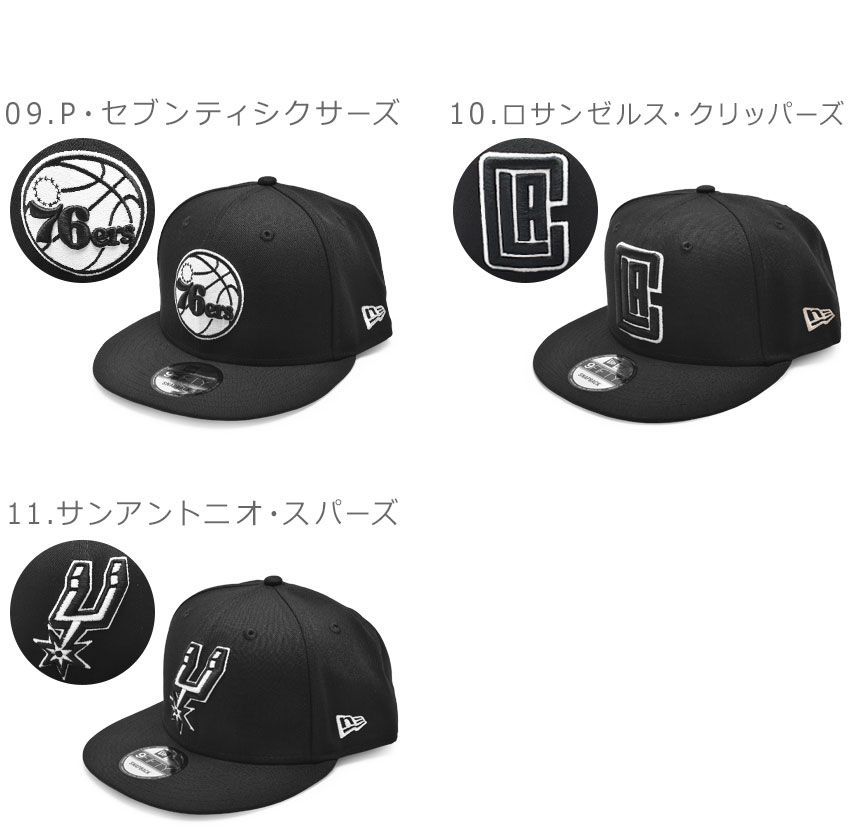 ニューエラ キャップ 帽子 NEW ERA NBA BASIC 9FIFTY BLACK