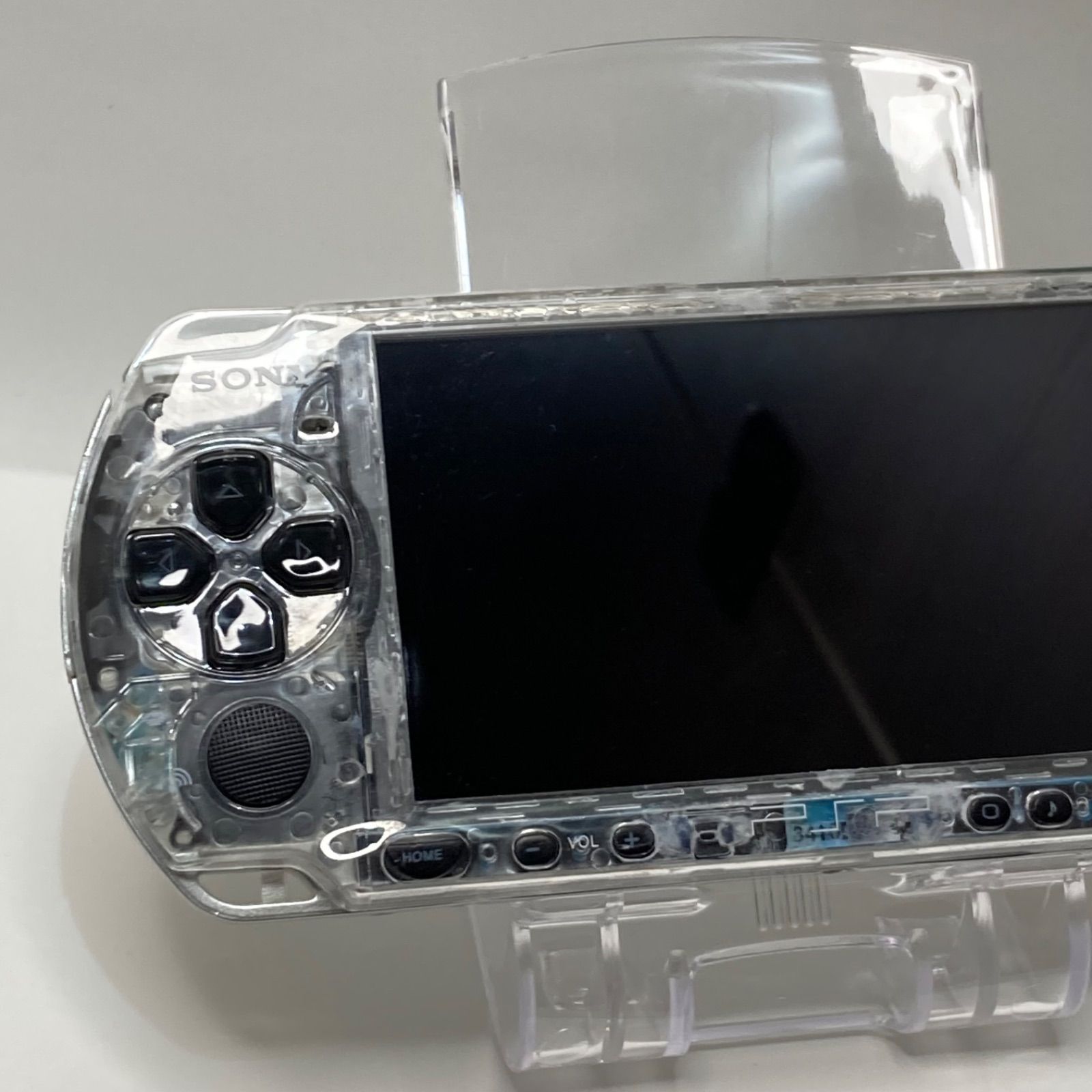 保証有 美品 カスタム品 PSP3000 スケルトン すぐ遊べるセット - メルカリ