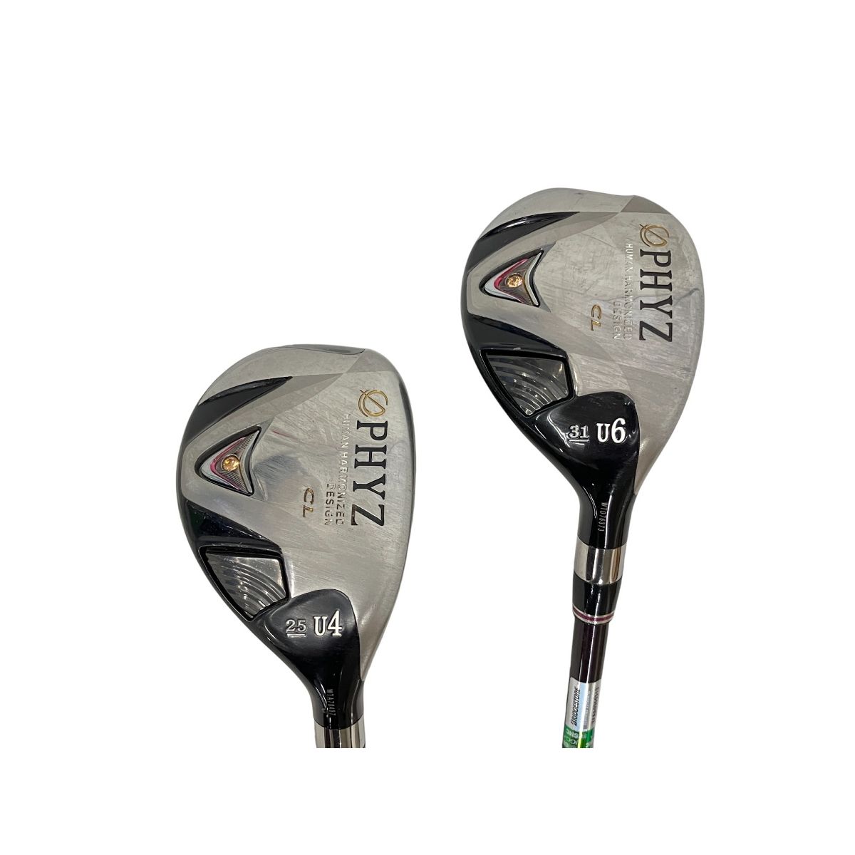 BRIDGESTONE PHYZ CL U4 25°| U6 31° FLEX A ユーティリティ 2本おまとめ レディース ゴルフクラブ W10397620