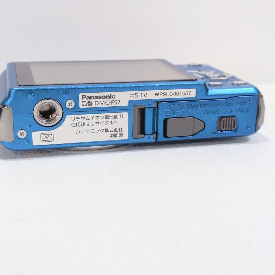 Panasonic LUMIX DMC-FS7 デジカメ ブルー 青 - メルカリ