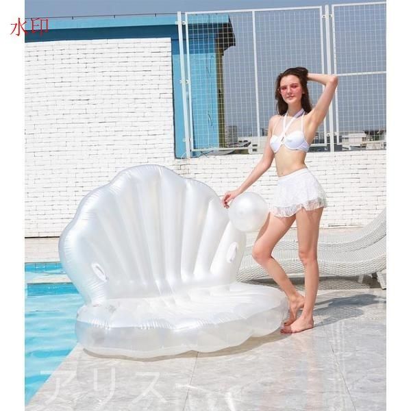 ☆浮き輪 大人 ソファー 水遊び パール フロート ボート マット アウトドア ビーチグッズ 海水浴 かわいい