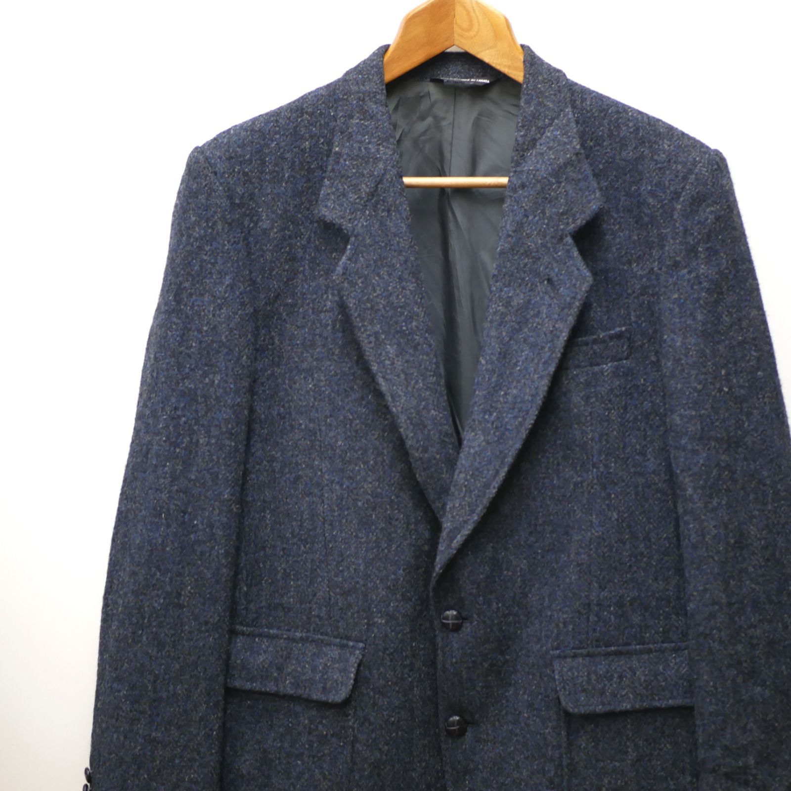 【FL148】CANADA製 MOORES×Harris Tweed テーラードジャケット 40LONG TALL グレー ツイード ウール100% メンズブランド古着 送料無料 新品，送料無料