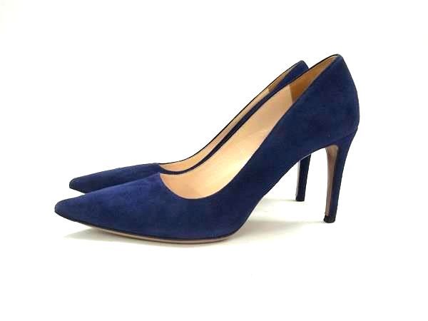 ✨良品✨【PRADA】プラダ スエード パンプス ヒール サイズ36 Prada/プラダ｜パープル スエード パンプス