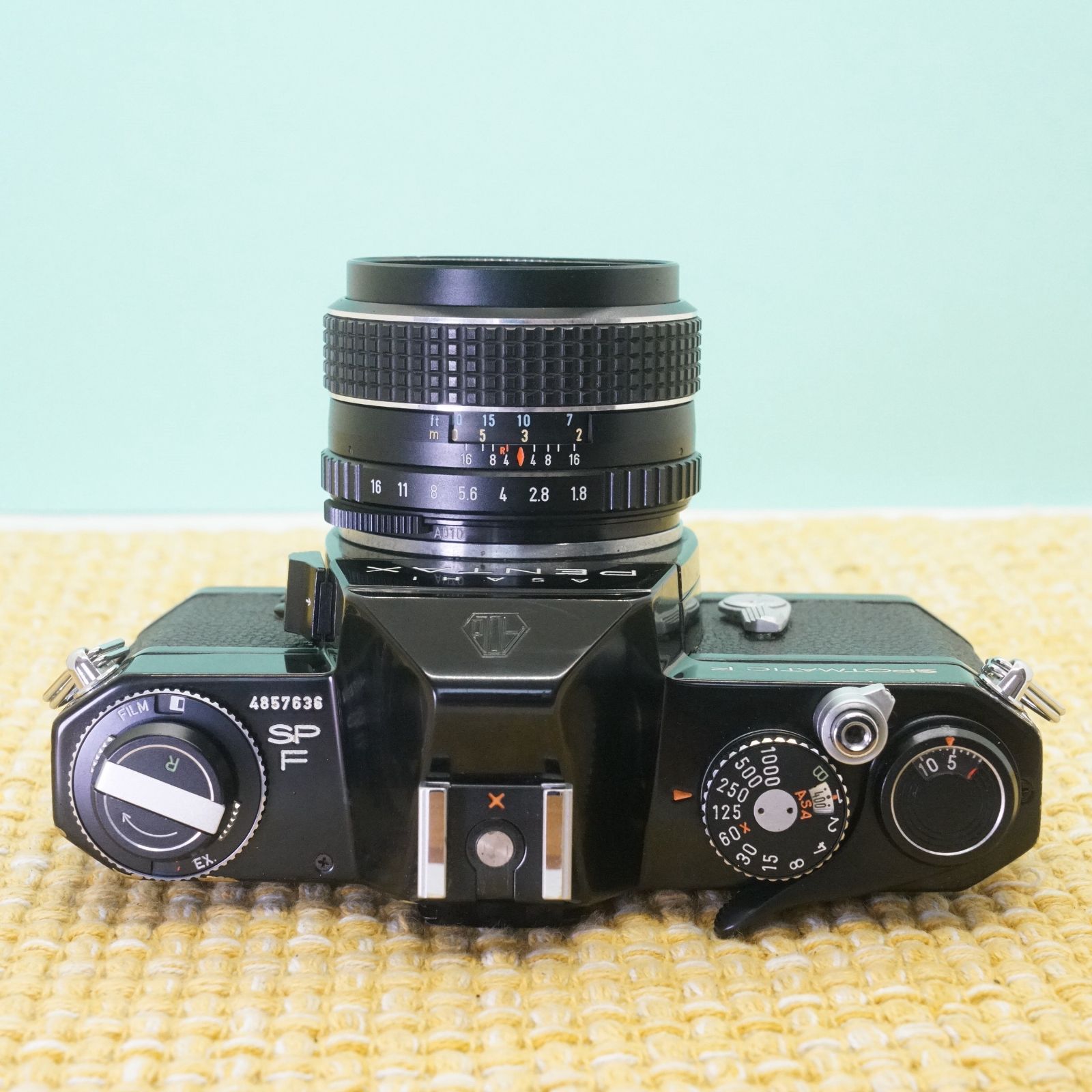 完動品◎ペンタックスSPF ブラック × 55mm f1.8 フィルムカメラ #636