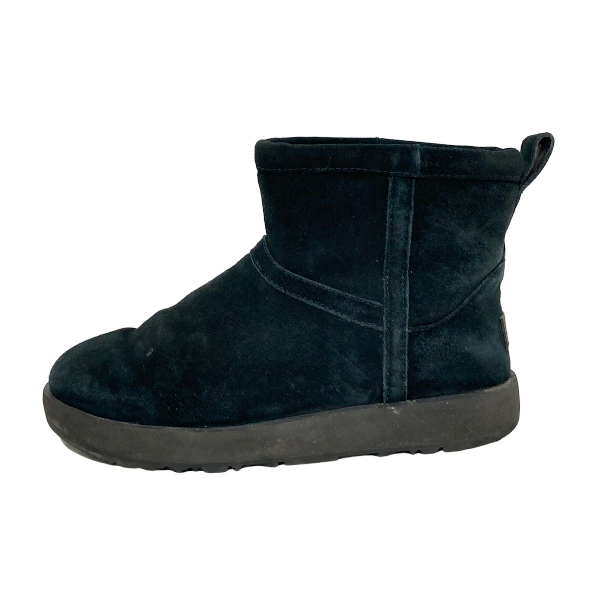 UGG 黒 スエード ムートンブーツ　ウェッジソール　ウォータープルーフ UGG 黒 スエード ムートンブーツ ウェッジソール ウォーター