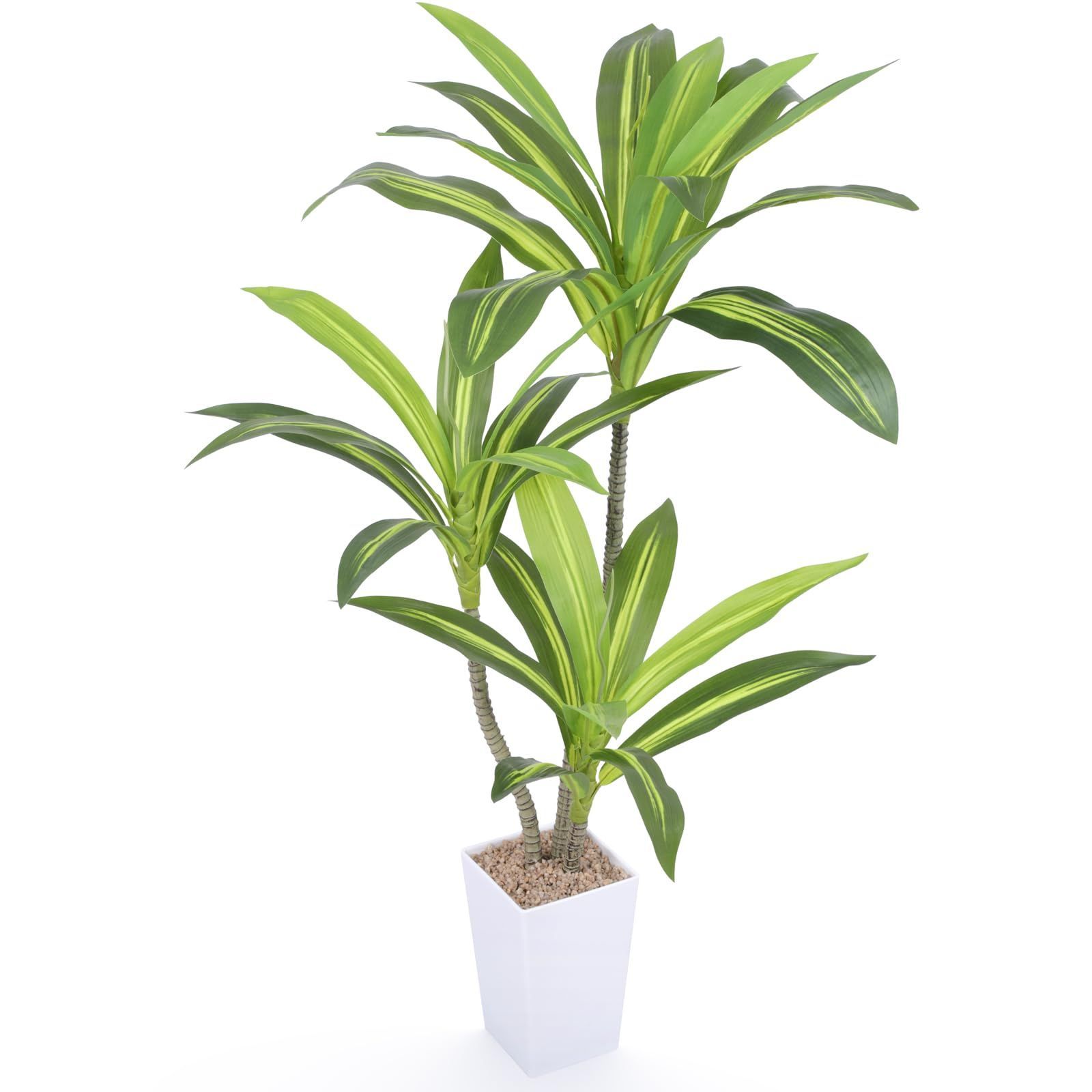 光触媒　人工観葉植物　フェイクグリーン　フレッシュドラセナ 高さ 1.45mプレゼント