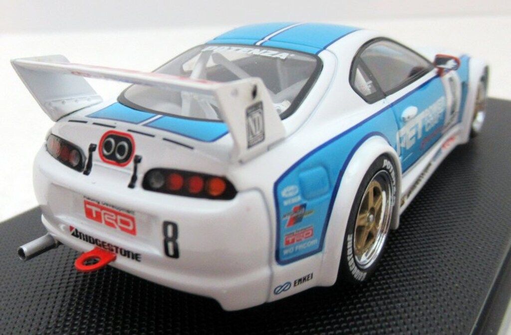 エブロ 1/43 FET スープラ JGTC 1995 ホワイト/ブルー Amazon | エブロ 1/43 FET スープラ JGTC 1995 ホワイト/ブルー