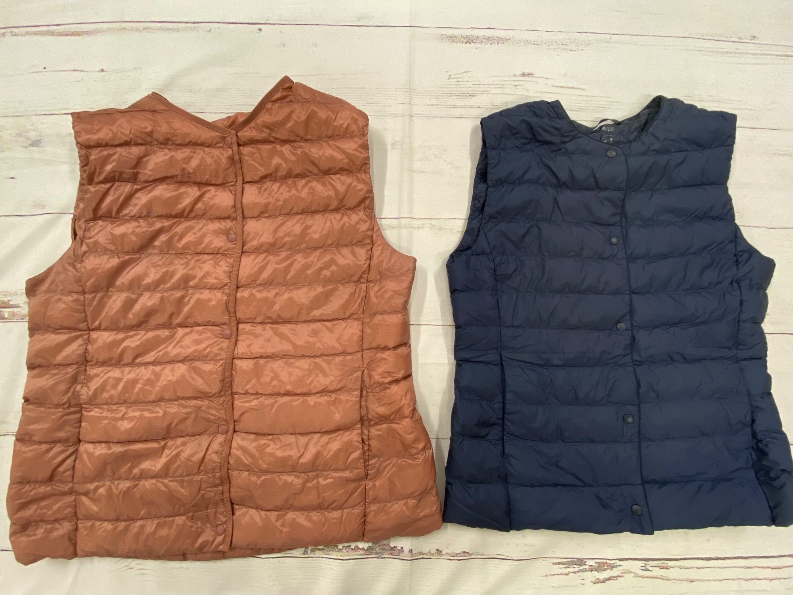 S126 レディース ユニクロ ダウン ベスト おまとめ 12点 ライトダウン スナップボタン GULLKHAN_COM