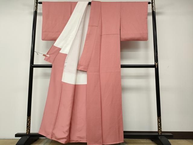 平和屋着物●上質な色無地 霞地紋