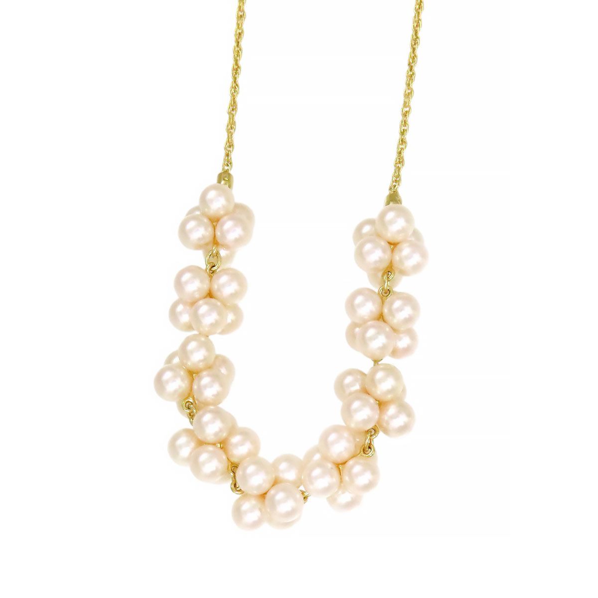 【極上】ミキモト　ベビーパール　ネックレス　ロング　K18 18金 極上】ミキモトベビーパールネックレスロングK18 18金