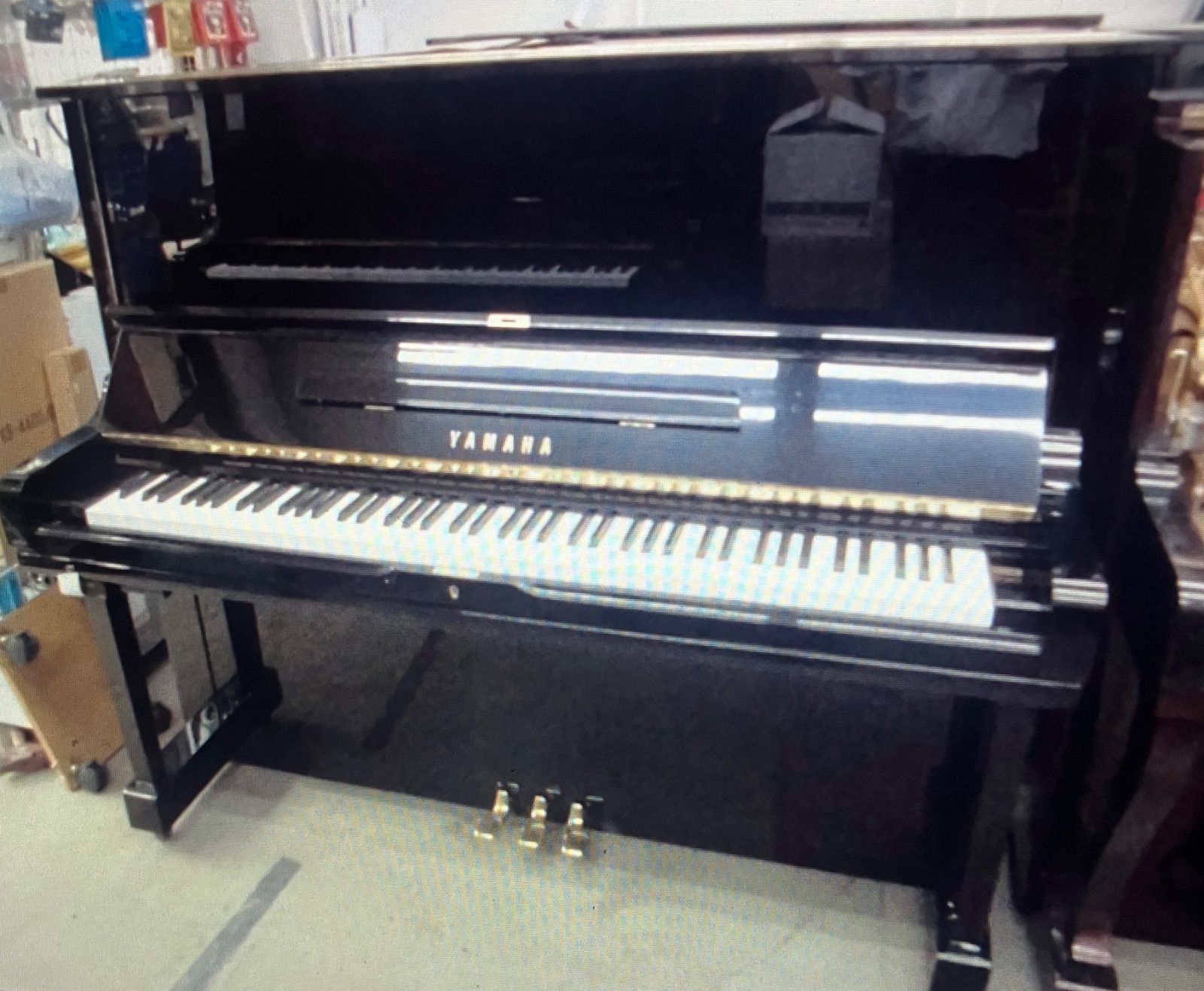 品シリーズ ヤマハU3H 黒塗り 保証付き 運賃無料