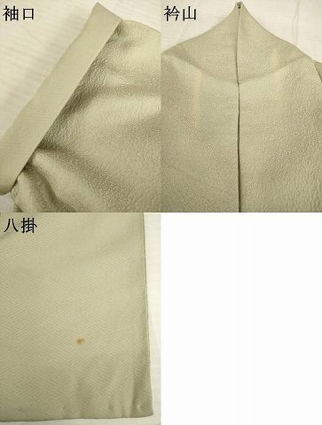 上質な色無地 草花地紋