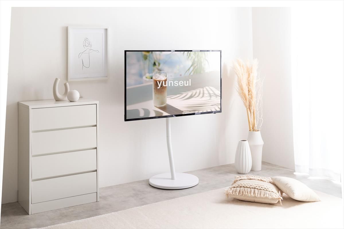 送料無料】Lize リゼ 幅68 テレビスタンド テレビ台 ボード 円形 丸型