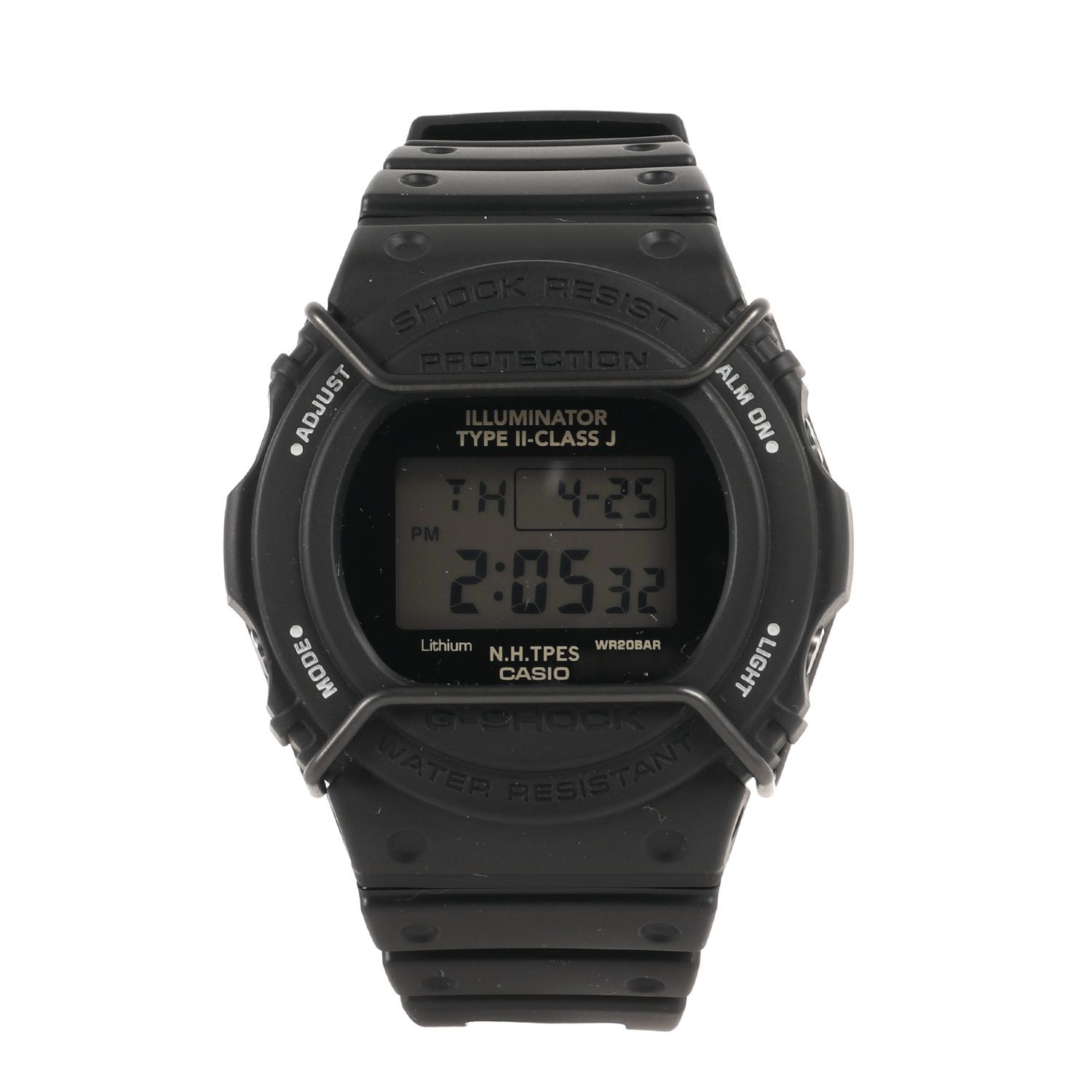 美品 N.HOOLYWOOD エヌハリウッド 23AW 第10弾 G-SHOCK DW-5700NH-1 腕時計 / ウォッチ ブラック 黒 コラボ CASIO カシオ ブランド コラボアイテム【メンズ】