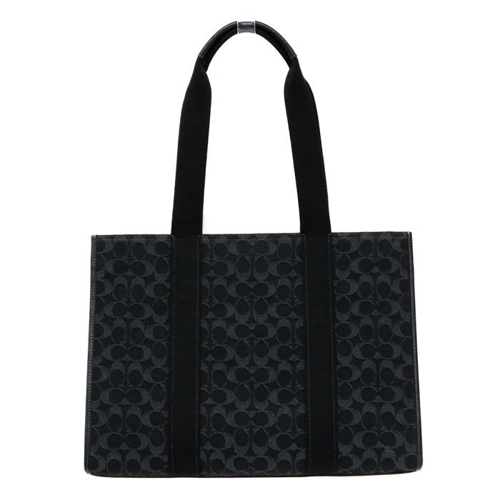 【COACH】シグネチャー デニム スミス ラージ トートバッグ A4可 公式】スミス ラージ トート バッグ・シグネチャー デニム