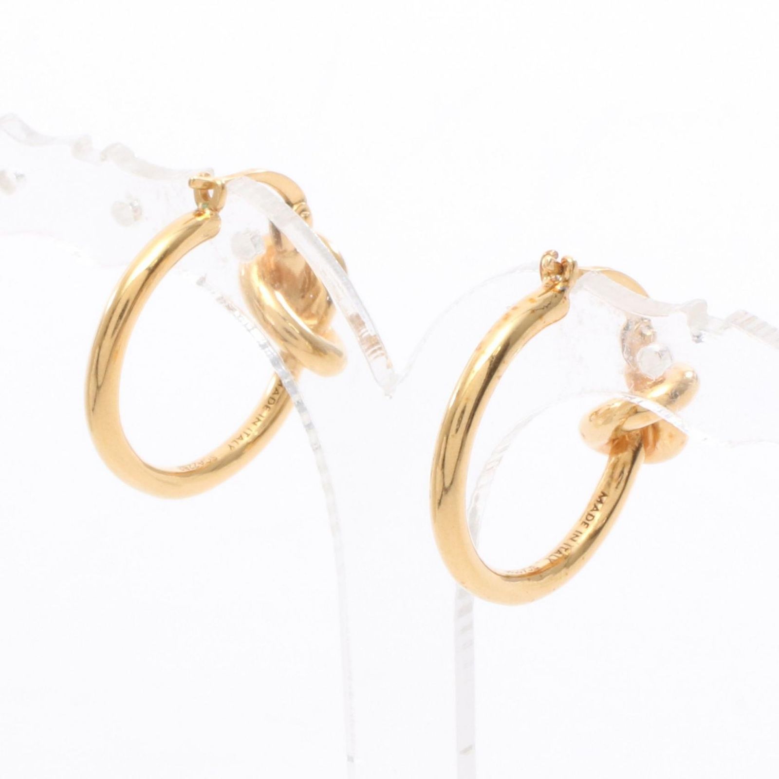 セリーヌ CELINE ピアス ノット スモールフープ 46N556BRA.35OR GP ゴールドメッキ ノット スモールフープ レディース Used A FORTGASGNV_COM_BR