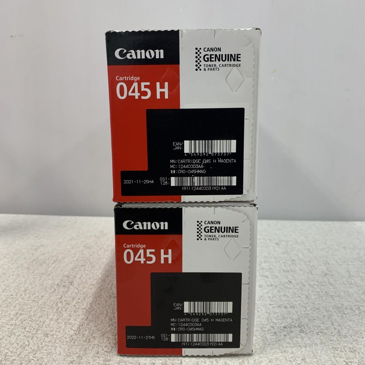 トナーカートリッジ 2点 Canon キャノン 純正 045H マゼンタ CRG-045HMAG 製造年月2021.11 AYK865499相 CHRISTIANNAURATH_COM_BR