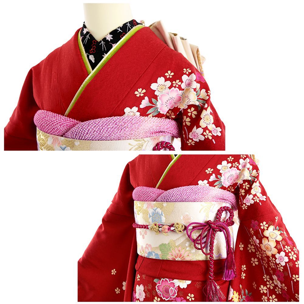 平和屋着物○豪華振袖 総絞り 松笹文 正絹 逸品 CAAZ0822vf 平和屋着物