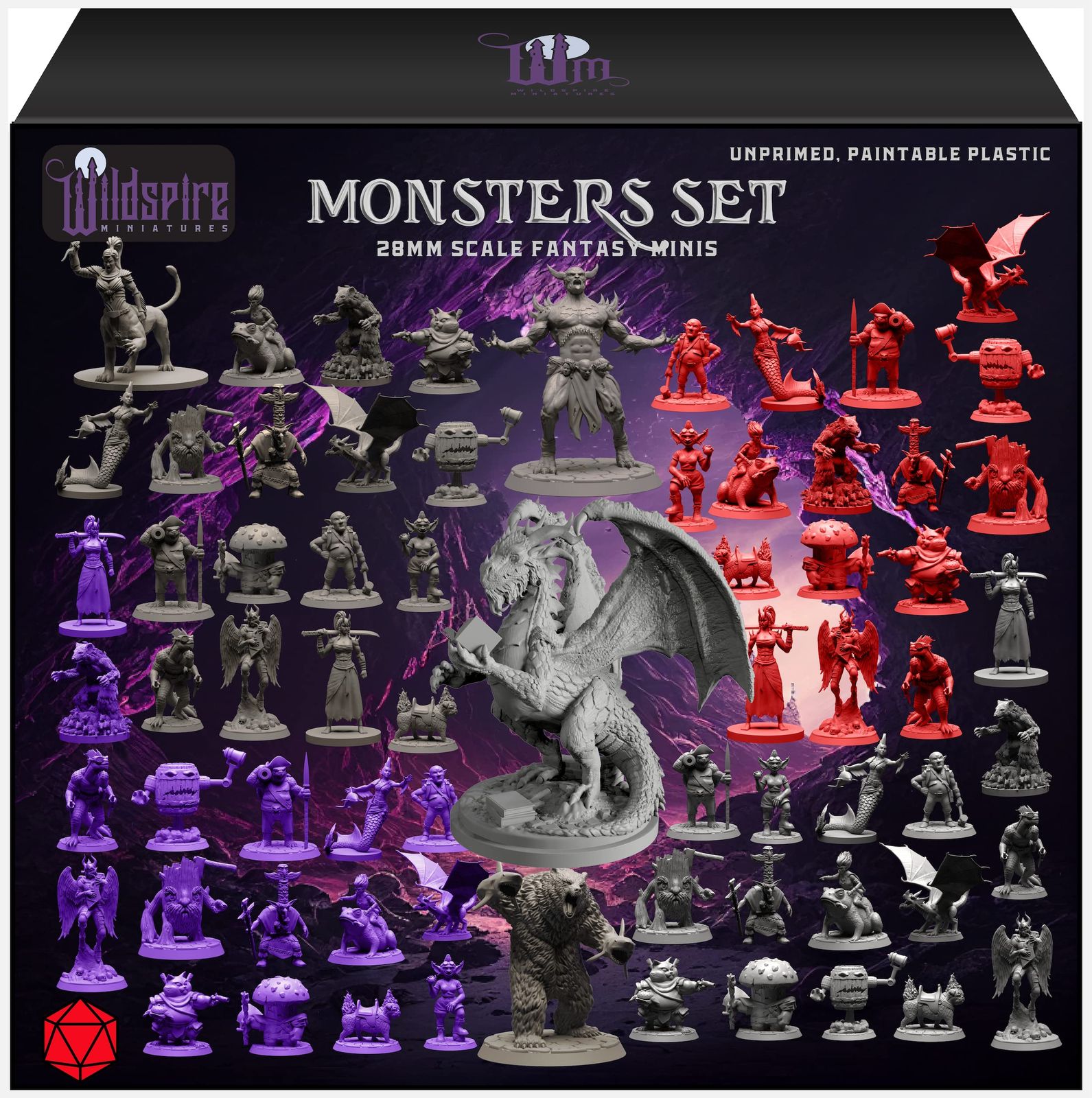 Wildspire ファンタジーミニチュア&ブックっぽいドラゴン DND