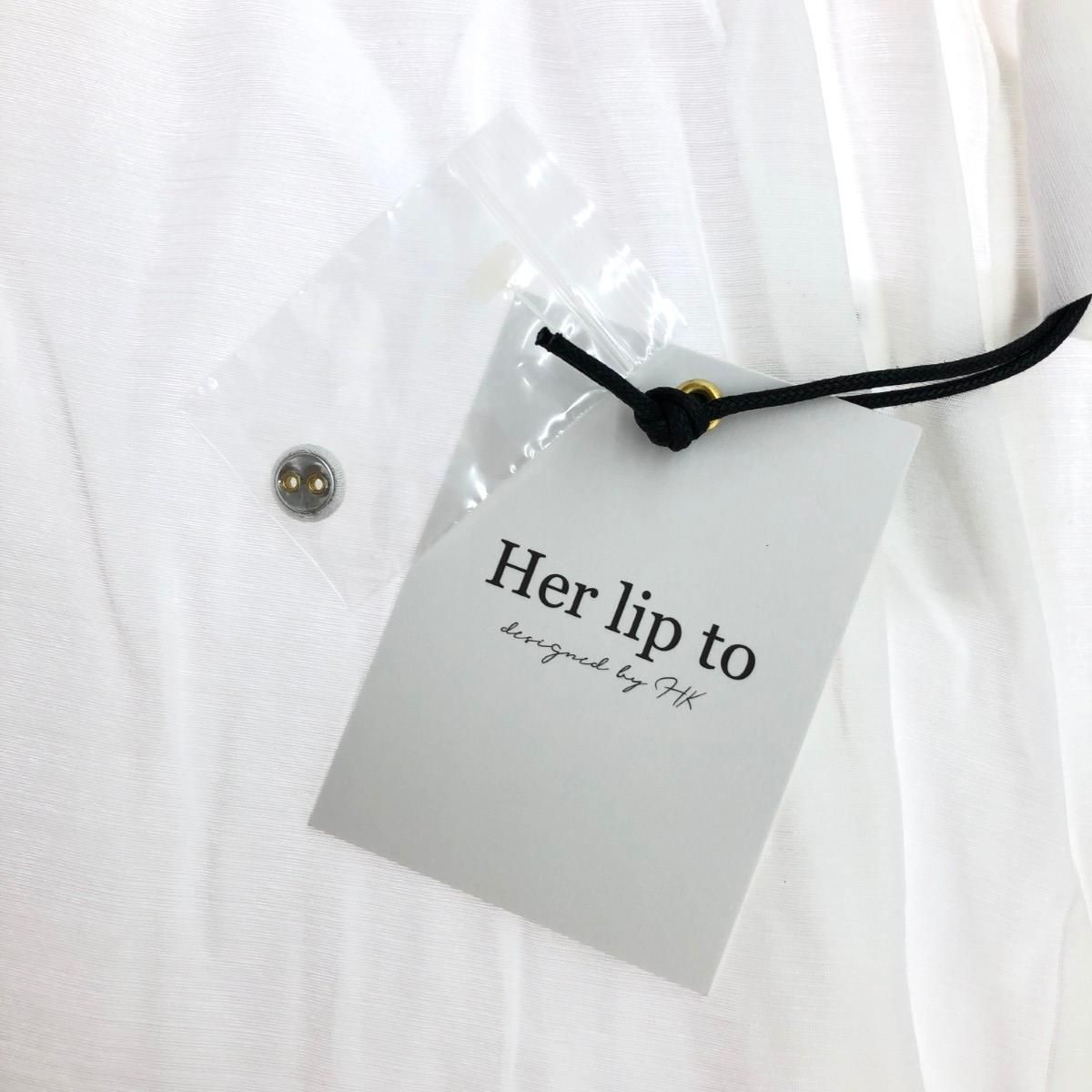 Herlipto ハーリップトウ Just Because Two-Way Blouse サイズ:M
