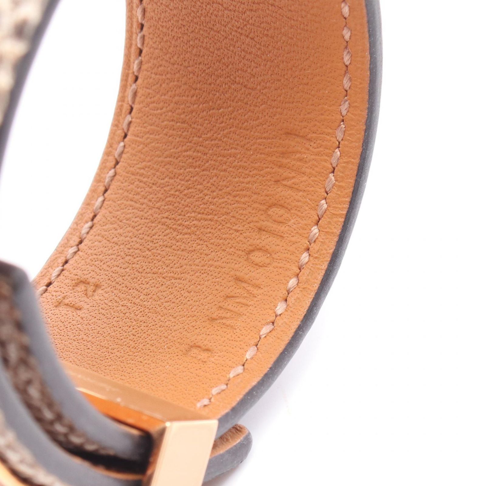 【極美品】HERMES エルメス GP リザード バングル ブレスレット 極美品】HERMES エルメス GP リザード バングル ブレスレット