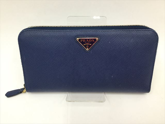 〇〇PRADA プラダ ラウンドファスナー 財布・長財布 1L506 ブルー