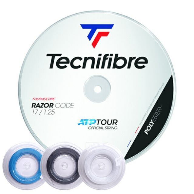 テクニファイバー(Tecnifibre) RAZOR CODE レーザーコード (120／125／130) 200Mロール 硬式テニス ポリエステルガット(02005fr51)