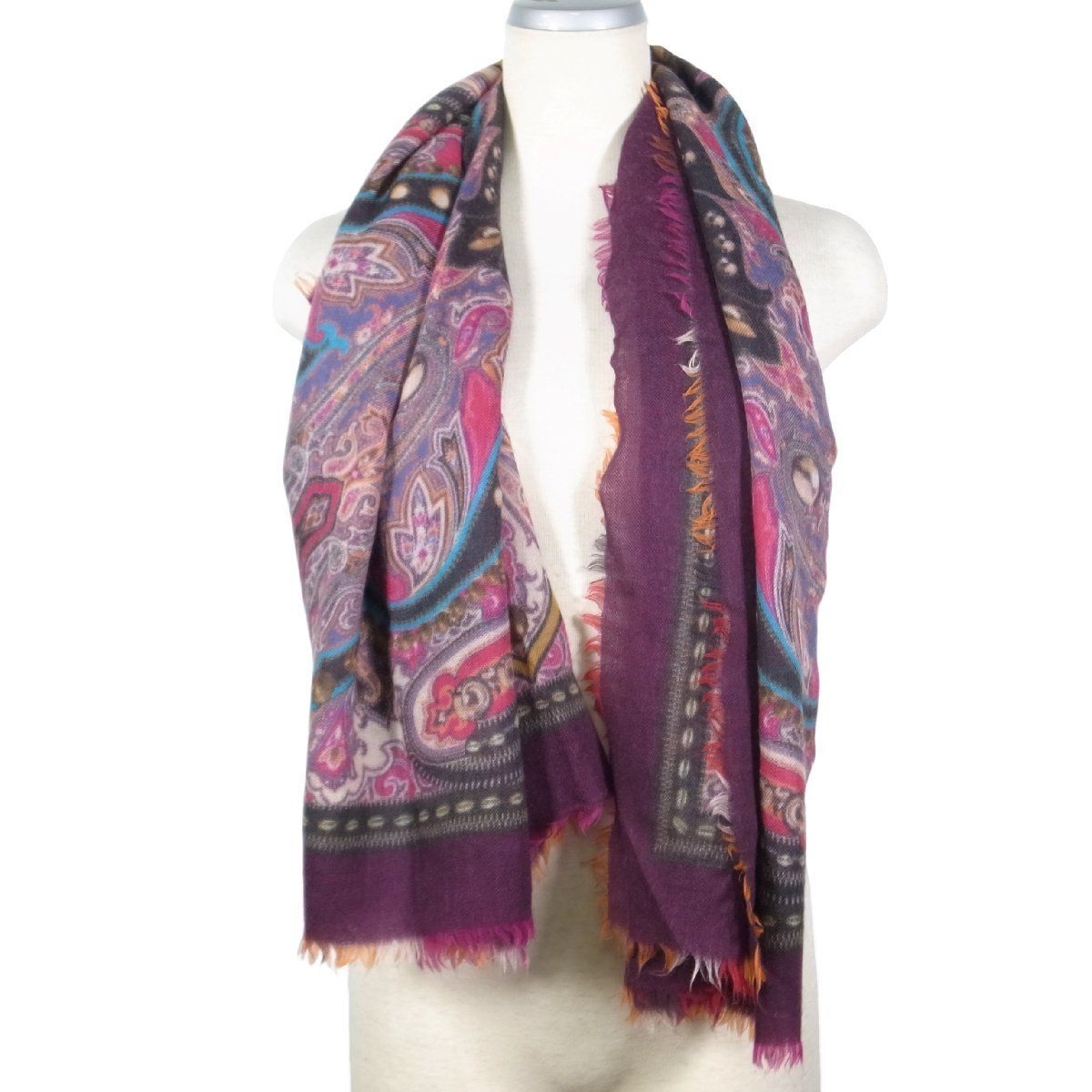 エトロ ETRO カシミヤストール ETRO エトロ 100% カシミヤ ストール ショール スカーフ - メルカリ
