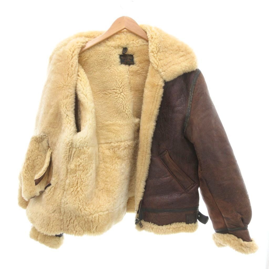 UNKNOWN DESTINATION TYPE B-3 フライトジャケット レザー 革 L 茶  