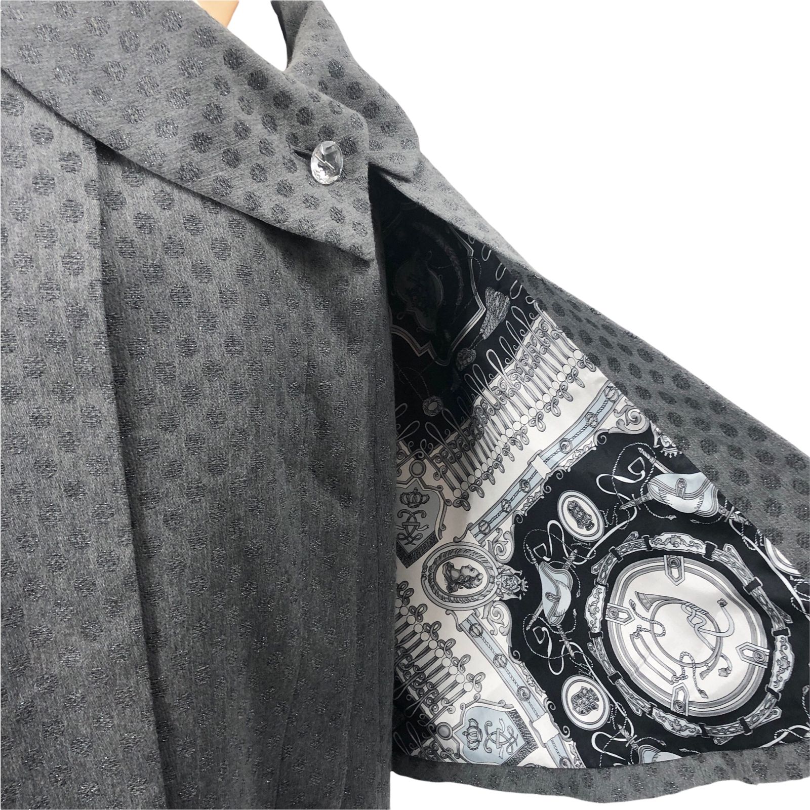 used 注文の多いキモノ店 トンビコート ウエストリボン付 - メルカリ 