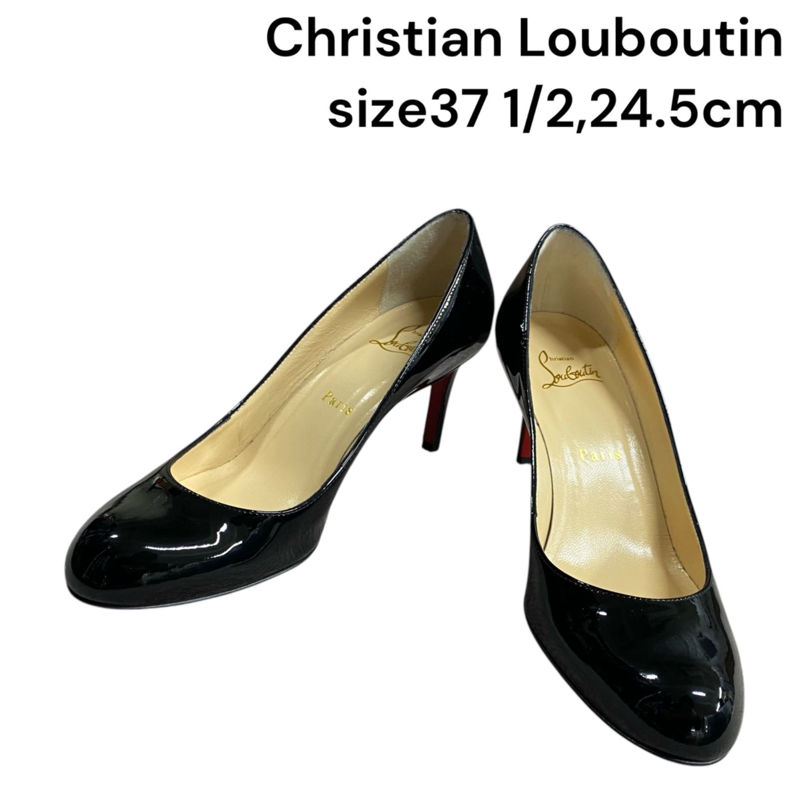 クリスチャンルブタン Christian Louboutin パンプス 37ハーフ 24.5cm レディース 5D465
