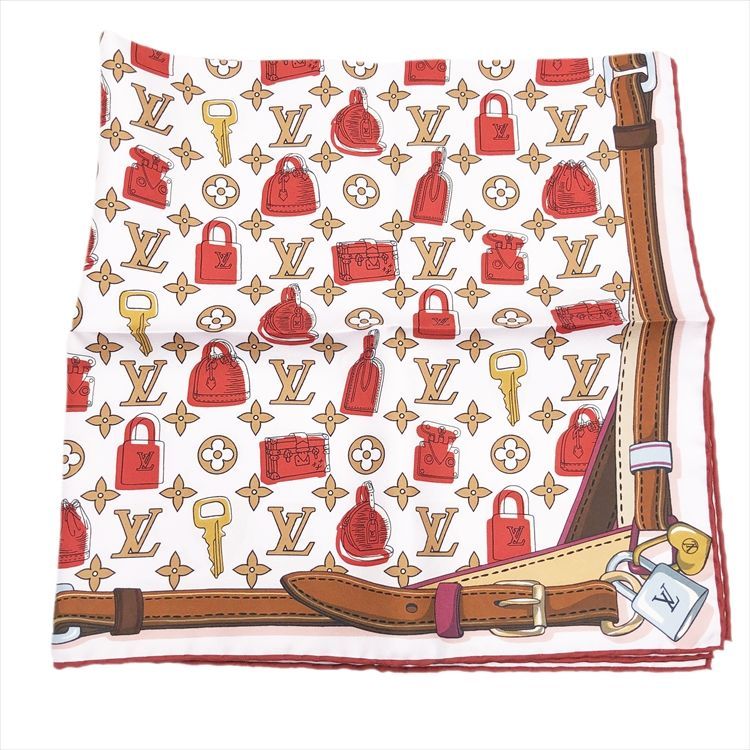 LOUISVUITTON ルイヴィトン クレイジー イン ロック カレ70 スカーフ ハンカチ バンダナ M76148