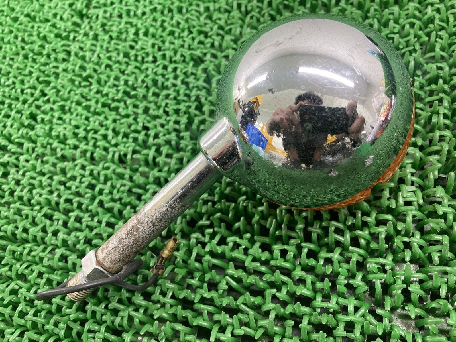 GS400 チェーンカバー スズキ 純正 中古 バイク 部品 当時物 割れ欠け