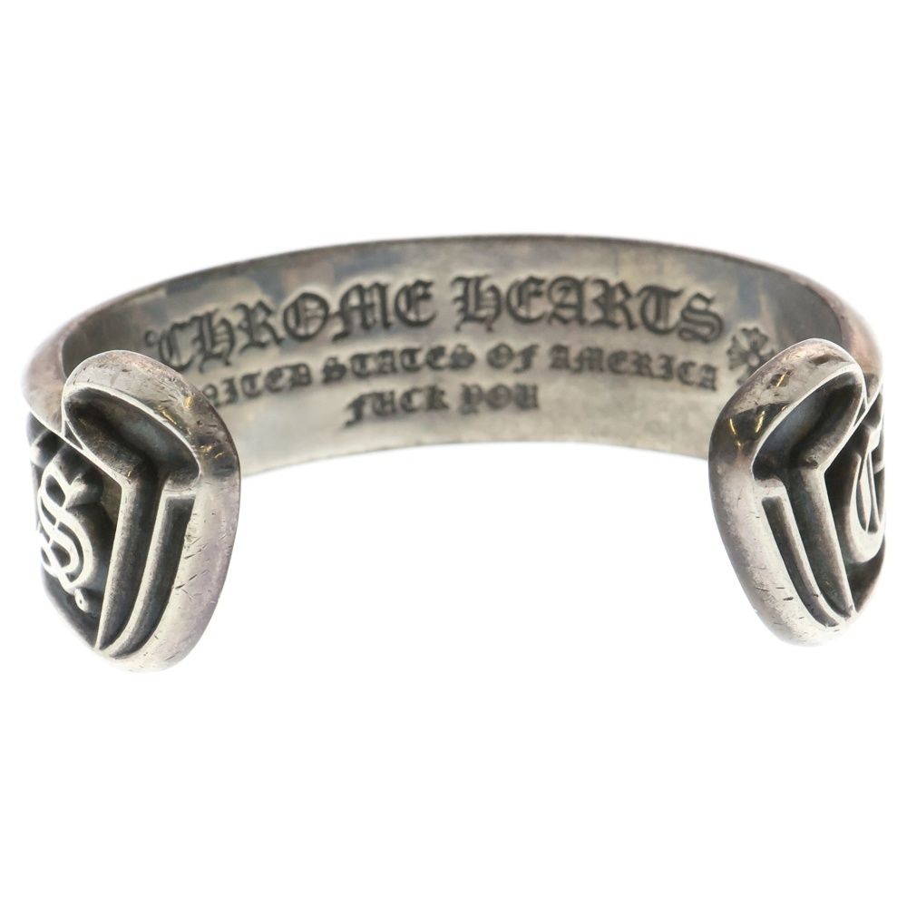 クロムハーツ　スクロールラベルバングル　スクロールレーベル　CH CHROME HEARTS (クロムハーツ) CH SCROLL LABEL BANGLE CH