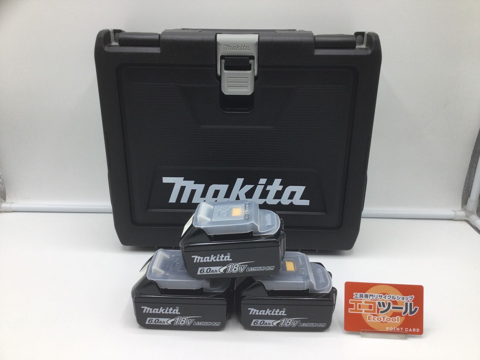 [未使用]Makita/マキタ 18v 6.0Ah リチウムイオンバッテリー BL1860B 3個+TD173ケース セット [ITR5W4MI0R2I][エコツール岡崎岩津店]