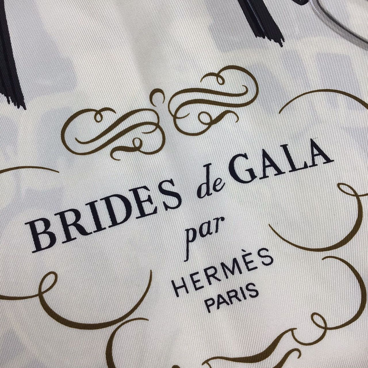 HERMES エルメス カレ90 BRIDES de GALA ブリッド・ドゥ・ガラ 式典用