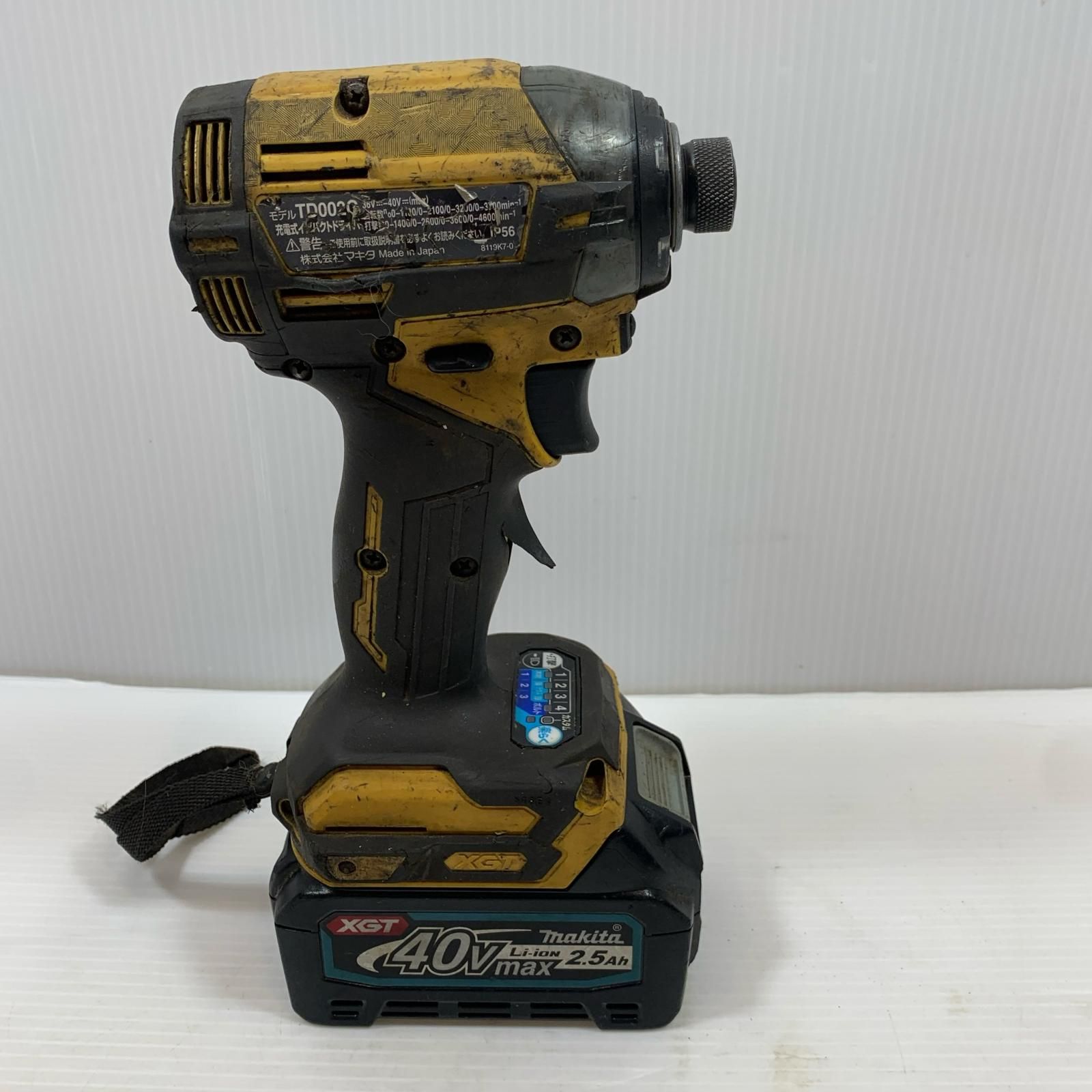 κκMAKITA マキタ 締め付け工具 インパクトドライバ TG002G 充電池1個付 コードレス式 40v 2.5Ah TG002G イエロー