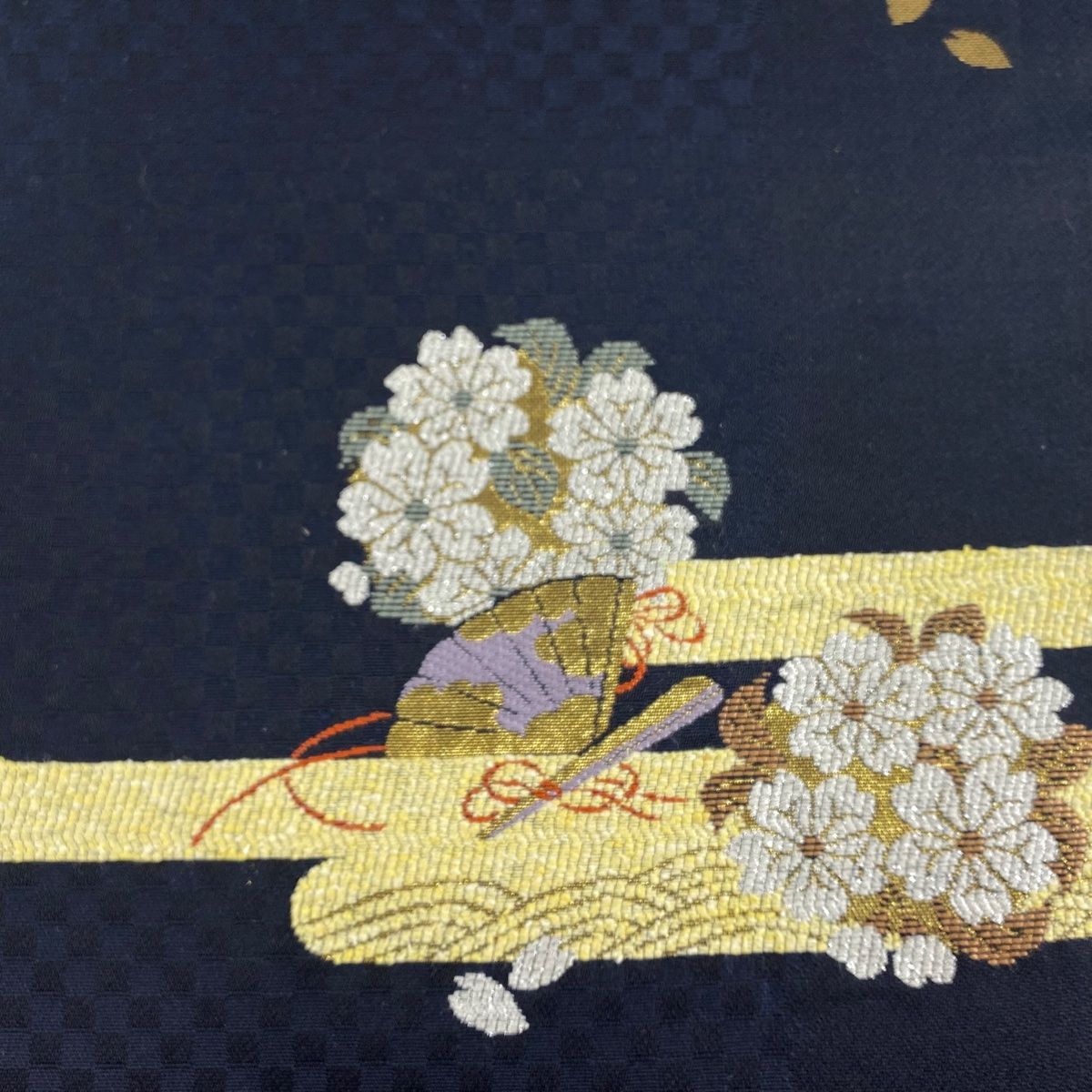 袋帯 美品 秀品 花丸文 霞 箔 黒 六通 正絹 【中古】 - メルカリ