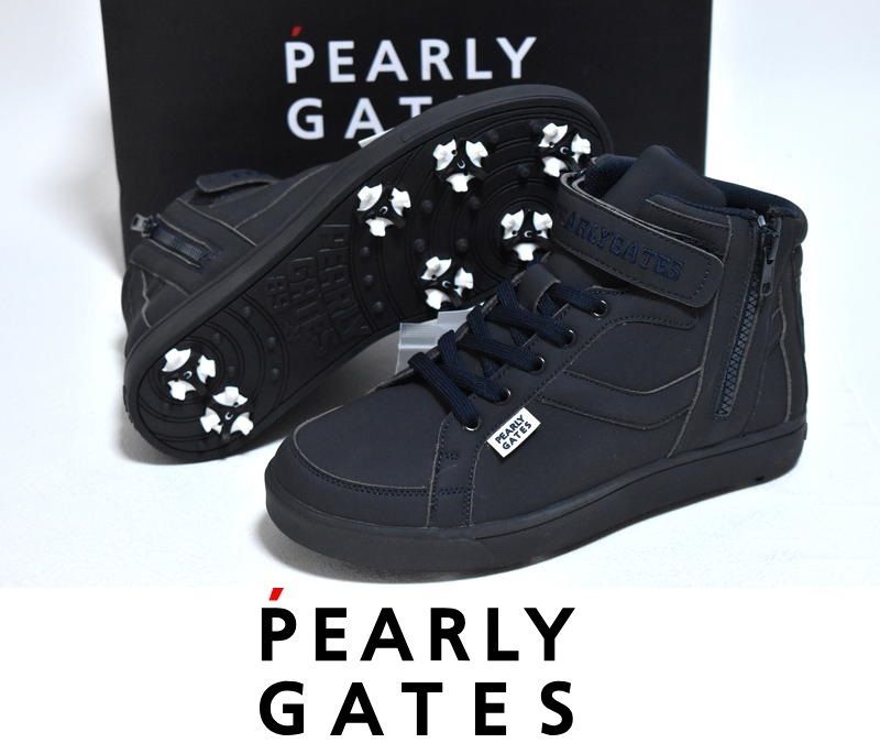 新品 PEARLY GATES ミドルカット ゴルフシューズ【22.5cm】【23cm