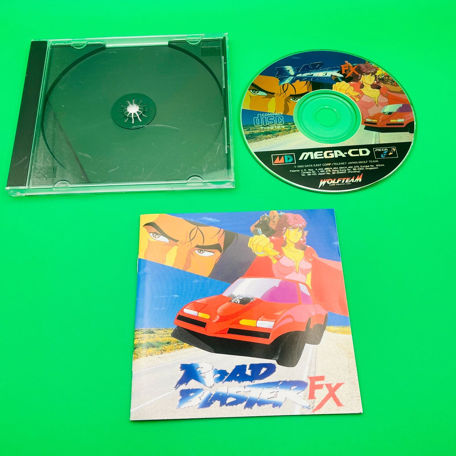 ◇【レア物】MD MEGA-CD ROAD BLASTER FX ロードブラスタ－FX MEGA DRIVE メガドライブ メガCD レア物 レトロゲーム 動作確認済