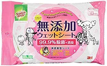 非常に良い 3M フロアワイパー 取替用 ウェットシート 無添加 18枚 スコッチブライト FW-WSM18 qqffhab