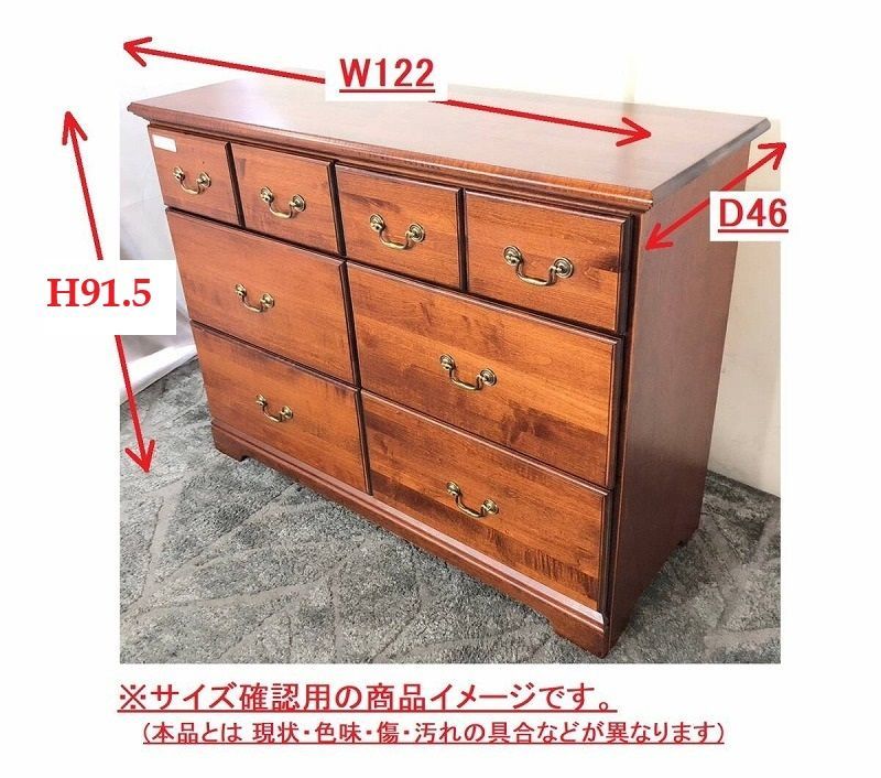 アメリカ家具 3段チェスト サイドボード 引き出し ドレッサー ワイドチェスト 収納家具 アンティーク BJ6KM