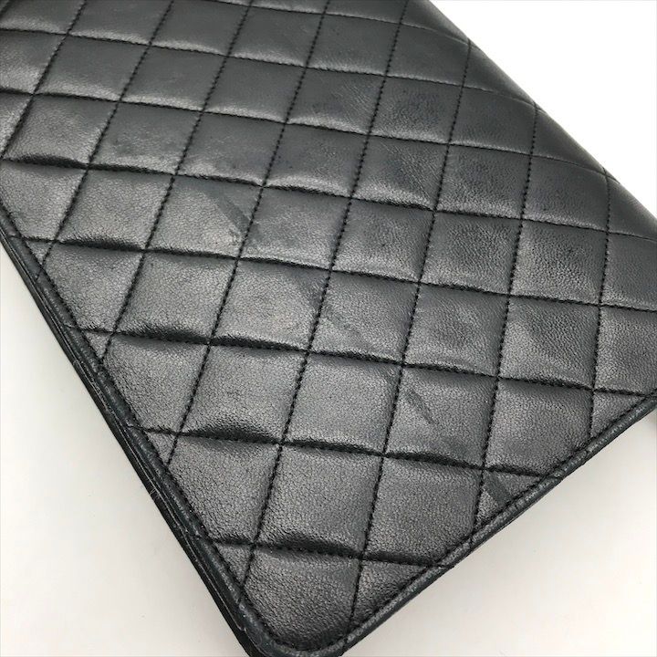美品 CHANEL シャネル ココマーク マトラッセ ラムスキン プッシュ